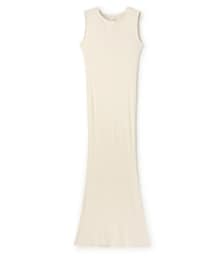 biyoma | SILK RIB NO SLEEVE DRESS(ワンピース)
