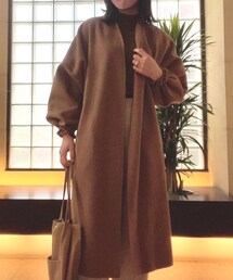 ZARA | ノーカラーコート
