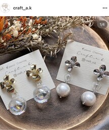 craft ak あゆちゃんのピアス💕 | ピアス(両耳用)