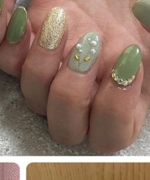 すずらん💐グリーン　ラメ✨ | マニキュア/ジェルネイル