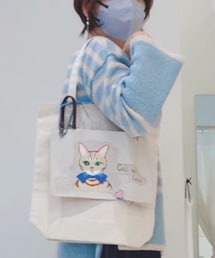 お友達がラテ描いてくれました😸❤️ | トートバッグ