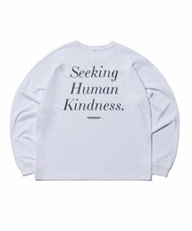 NOMANUAL | 【NOMANUAL】SLOGAN LONG SLEEVE TEE - WHITE(Tシャツ/カットソー)