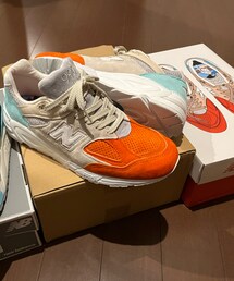 NEW BALANCE | KITH × New Balance 990V2 "Cyclades"(スニーカー)