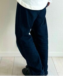 無印良品 | ストレッチデニムリラックスワイドパンツ　股下７７ｃｍ(デニムパンツ)