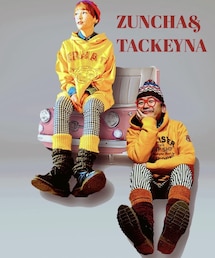 ZUNCHA&TACKEYNA | 大好きズンちゃん💕💕＆タツキさんの素敵なお手本🥹💕💕お元気ビタミンカラーで元気もらえる可愛いくて、ポップなコーデ🎵🎵❤️❤️(ラッピングキット)