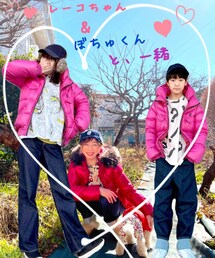 ゆきちゃん♡💗 | ぴんくダウン💕💕で仲良く4メンバーで♡🥰ゆきたん♡ちゃこちゃん♡ぼちゅくり♡れーこ♡(福袋/福箱)