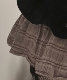 Pink Savior | Black and Pink Plaid Tiered Ruffles Skort(スカート)