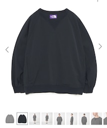 THE NORTH FACE PURPLE LABEL | 吸汗速乾性、ストレッチ性に優れたALPHADRY®を使用したプルオーバー。脇下に運動量を持たせるためのマチ付き。身幅にゆとりをもたせたオーバーサイズシルエット。(スウェット)