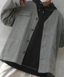 PairPair | SHOPLIST限定　ヒッコリーカバーオール(ジャケット/アウター)