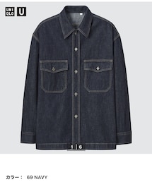 UNIQLO | UNIQLO UデニムオーバーサイズシャツジャケットＬ(デニムジャケット)