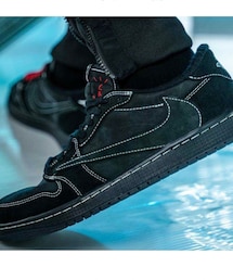 NIKE | Travis Scott × Nike Air Jordan 1 Low OG "Black Phantom"(スニーカー)