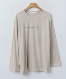 ENVYLOOK | メッセージレタリングラウンドTシャツ(トップス)