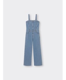 GU | ベアトップサロペットパンツQ(オールインワン・サロペット)