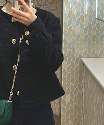 ZARA | ノーカラーコート