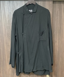 BLACK Scandal Yohji Yamamoto | 19SS/組み紐釦付きブラウス(シャツ/ブラウス)