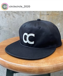 CIRCLECIRCLE | CC FELT LOGO OG 6 PANEL CAP ~VINTAGE BLACK~(キャップ)