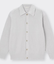 GU | 【GU】ポロカーディガン(長袖)NT+E Mサイズ(カーディガン/ボレロ)