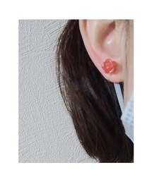 Disney | 美女と野獣モチーフ　バラのイヤリング(イヤリング)