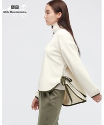 UNIQLO | フリースオーバーサイズモックネックプルオーバー（長袖）　サイズS(トップス)
