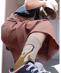 絵絵絵 | レディース 名画イラスト クルーソックス(ソックス/靴下)