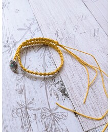 made by MAARU | ワックスコード 平編み(アンクレット)