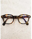 MOSCOT(モスコット)のLEMTOSH 46□24-145 TORTOISE  ノーズパッド付替  超低反射レンズ 屈折率1.60