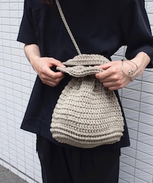 reverve | リネンニットバッグ(バッグ)