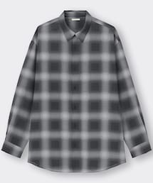 GU | イージーケアシアーオーバーサイズシャツ(シャツ/ブラウス)