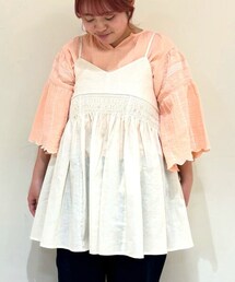 Samansa Mos2 | シャーリング切替キャミチュニック(シャツ/ブラウス)