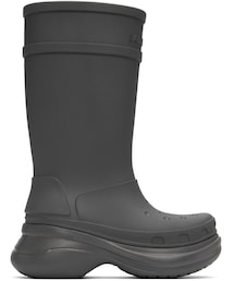 BALENCIAGA | BALENCIAGA Crocsエディション グレー ラバーブーツ(レインシューズ)