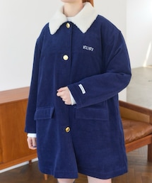 RUBY AND YOU | コーデュロイボアコート(ステンカラーコート)