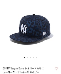 NEW ERA | 59FIFTY Leopard Camo レオパードカモ ニューヨーク・ヤンキース ネイビー(キャップ)