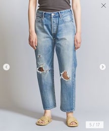 BEAUTY&YOUTH UNITED ARROWS | コットンダメージ クロップド デニムパンツ(デニムパンツ)