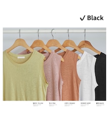 DHOLIC STYLE | [mayblue] リネンブレンドスリーブレス・p247328(タンクトップ)