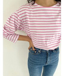 nugu | [mue] puff stripe T / ¥3,300(Tシャツ/カットソー)