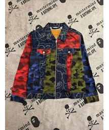 A BATHING APE | LEVI'S＆聯名 迷彩拼接外套(デニムジャケット)