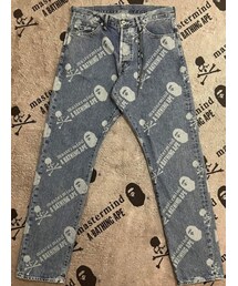 A Bathing ApeⓇ×mastermind JAPAN聯名款 | A Bathing ApeⓇ与MasterMind JAPAN 聯名款(デニムパンツ)