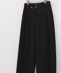 PAZZO | 美圖雙摺藏肉挺版西裝寬褲(挺版羅馬布)(スーツパンツ)