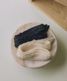 MEIER.Q | 日系簡約花紋領巾(チャーム)