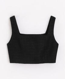 PAZZO | 小香風立體織紋背心(スーツベスト)