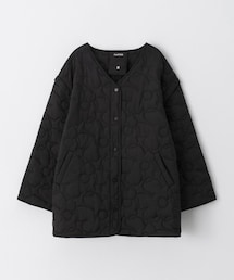 PAZZO | 壓花衍縫可拆式鋪棉外套(URBAN RESEARCH聯名款) (ノーカラージャケット)