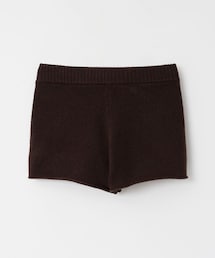 PAZZO | 超柔暖絨捲邊鬆緊針織短褲(その他パンツ)