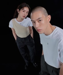 PAZZO | MIT MORE REAL字母刺繡短版 TEE(Tシャツ/カットソー)