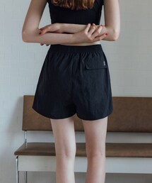 PAZZO | 品牌LOGO輕防潑水休閒鬆緊帶短褲(カーゴパンツ)
