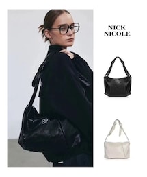 Nick & Nicole | NICOLE SQUARE SHOULDER BAG_CREAM(バッグ)
