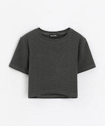 PAZZO | 彈力圓弧合身上衣(Tシャツ/カットソー)
