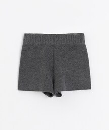 PAZZO |  毛絨針織顯瘦短褲(カーゴパンツ)