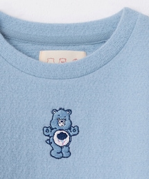 PAZZO | CARE BEARS磨毛感刺繡捲邊上衣(ニット/セーター)