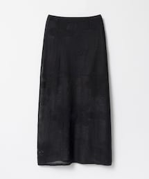 PAZZO | 簍空緹花針織長裙(針織裙+襯裙)(URBAN RESEARCH聯名款)(スカート)