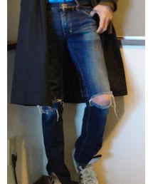 NUMBER (N)INE | 【NUMBER (N)INE】《別注》ウォッシュドスキニーデニムパンツ(デニムパンツ)